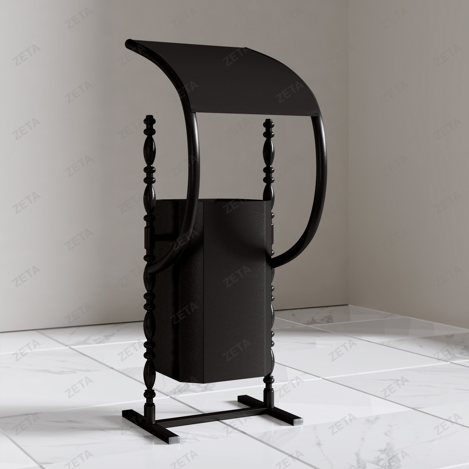 Урна металлическая высокая Валент (крытая)