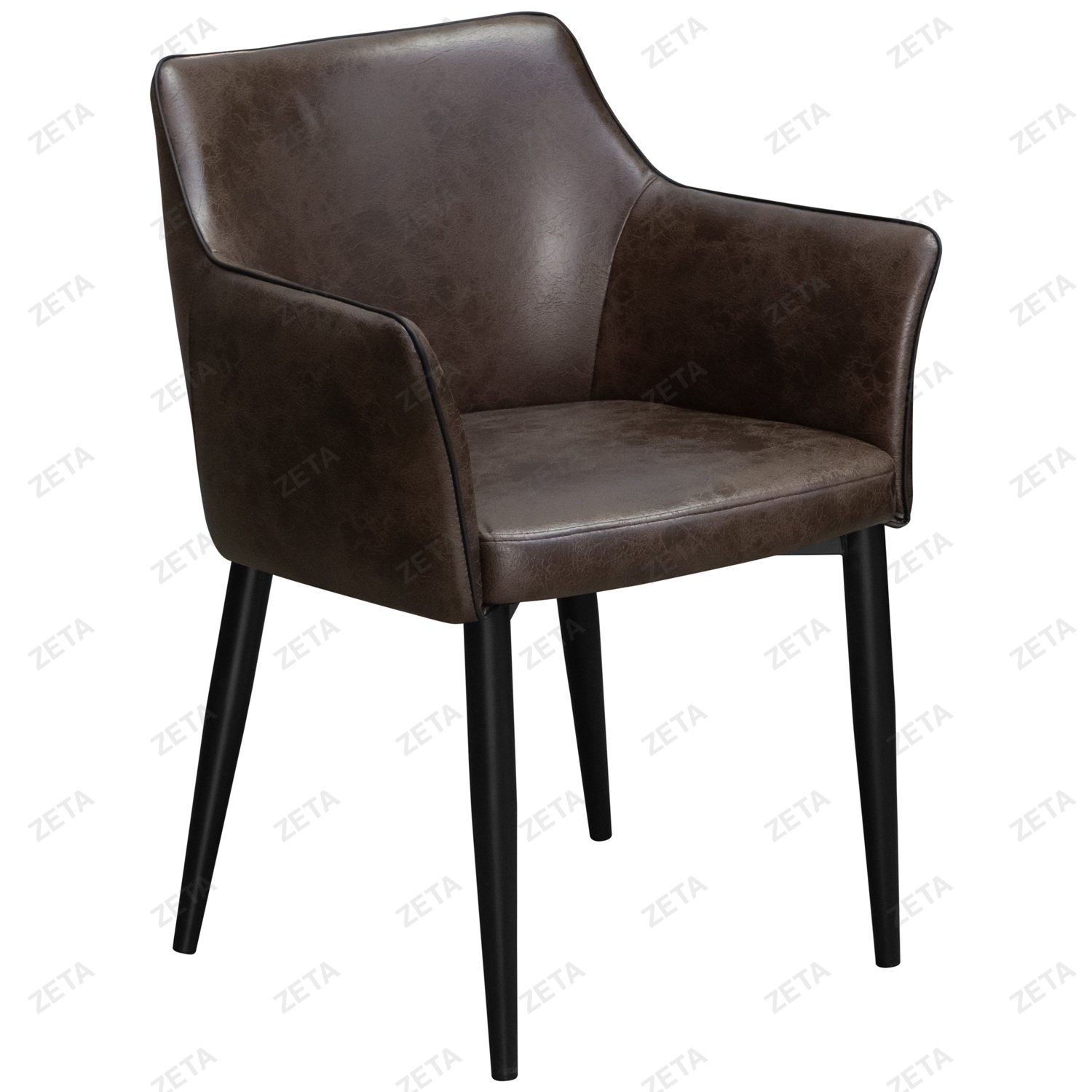 Стул DC-550 "Techno Fabric M69-1408" с черным кантом (темно-коричневый) (ВИ) - изображение 1