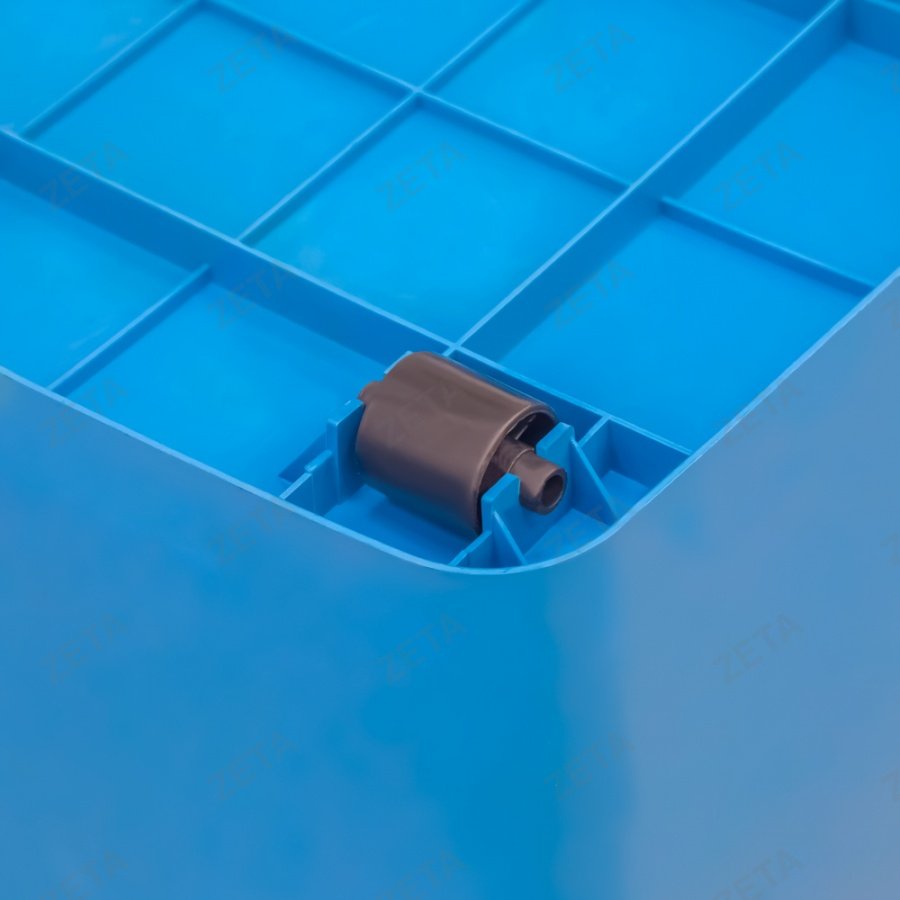 Контейнер 82 л с крышкой (на колесиках) м/п цвет.