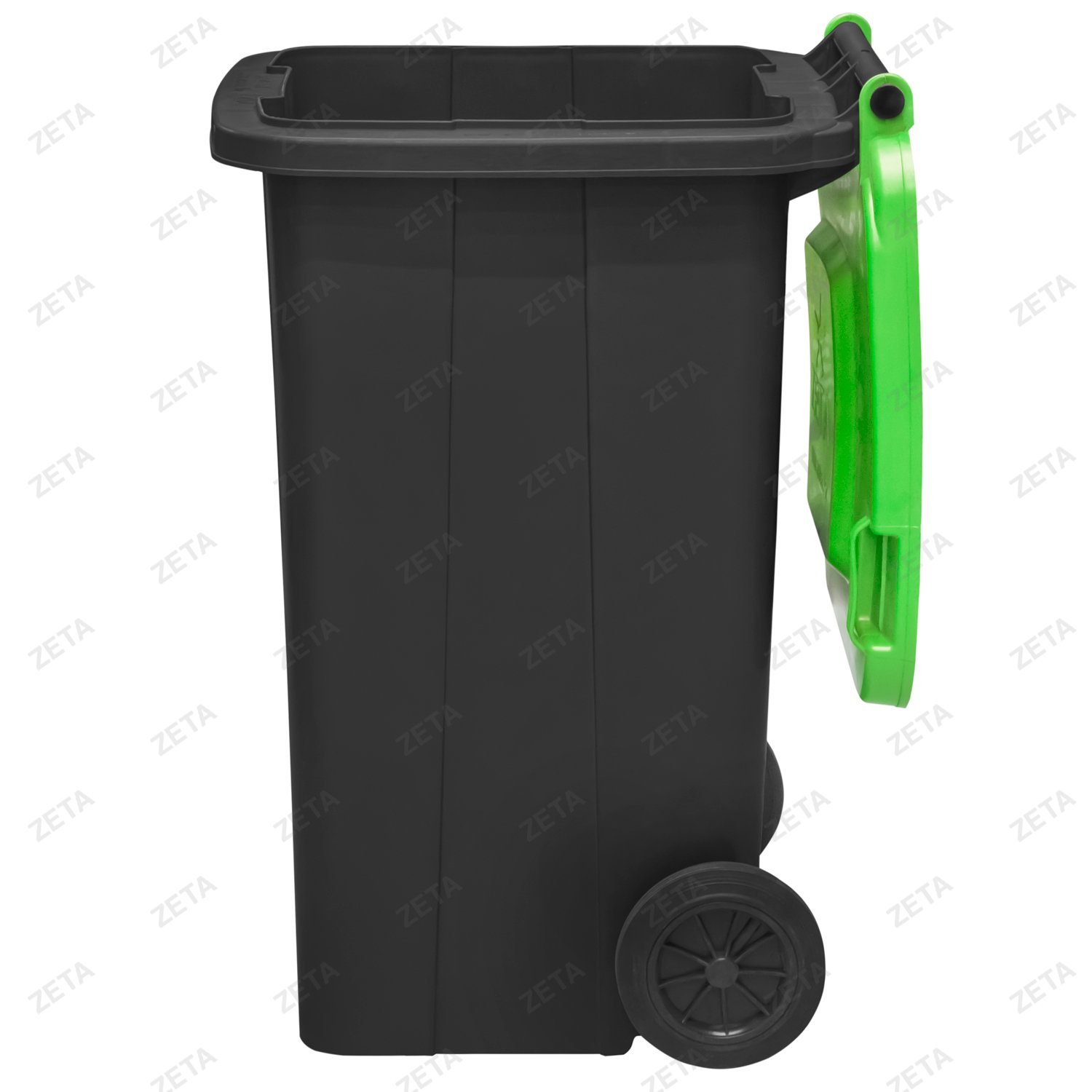 Мусорный бак с крышкой на колёсах, комбинированный (140 л.)