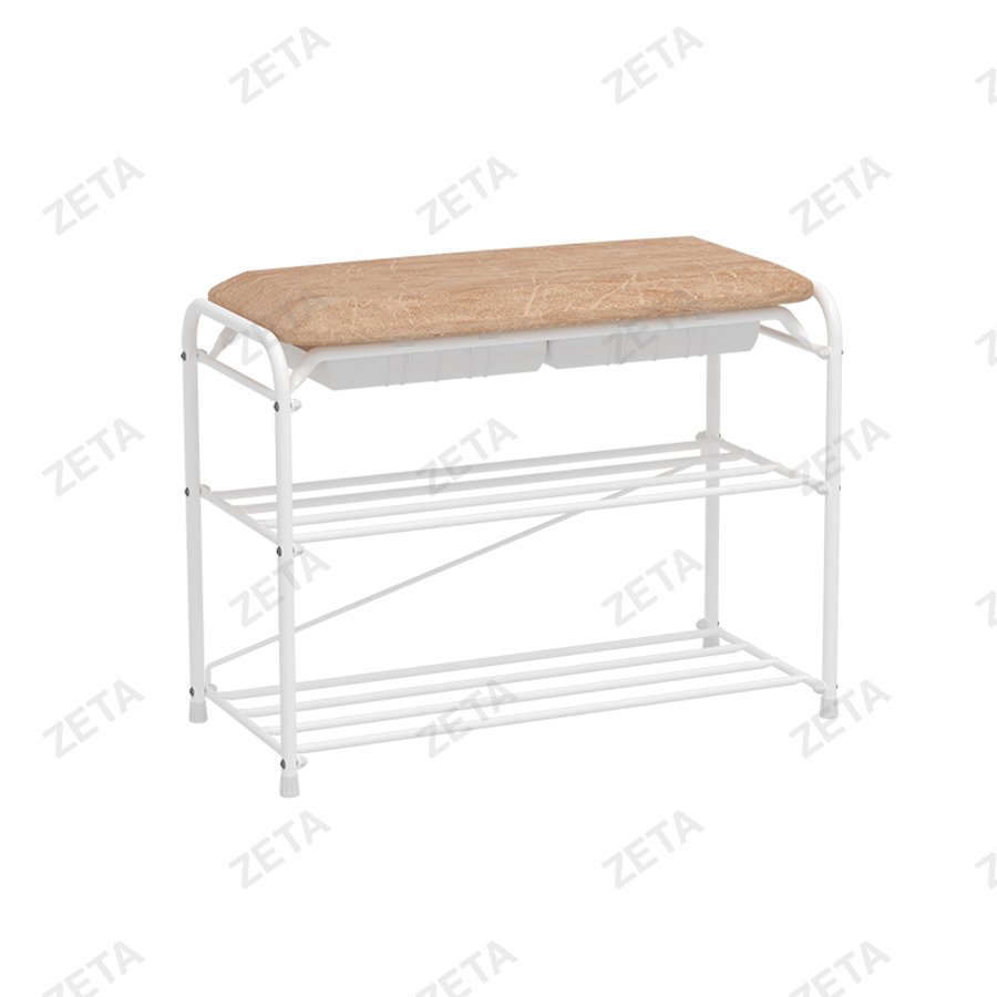 Подставка для обуви "Альфа 23" с сиденьем и ящиком (цвет на выбор)