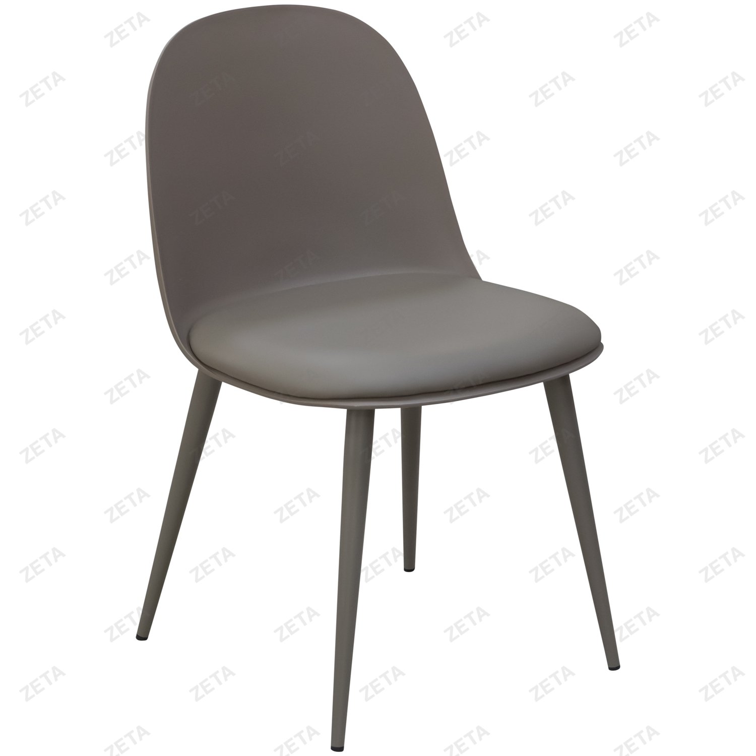 Cтул JYSK "PC-064T" (серо-коричневый) (ВИ) - изображение 1