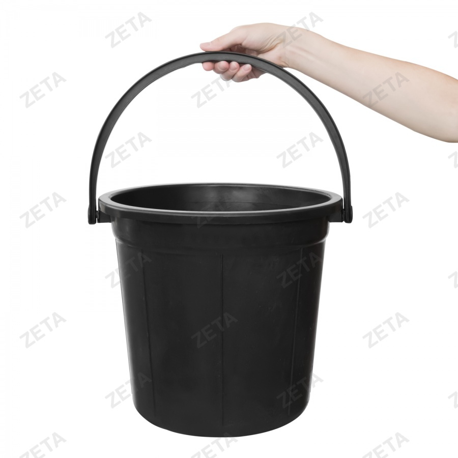 Ведро пластиковое, чёрное (16 л.)