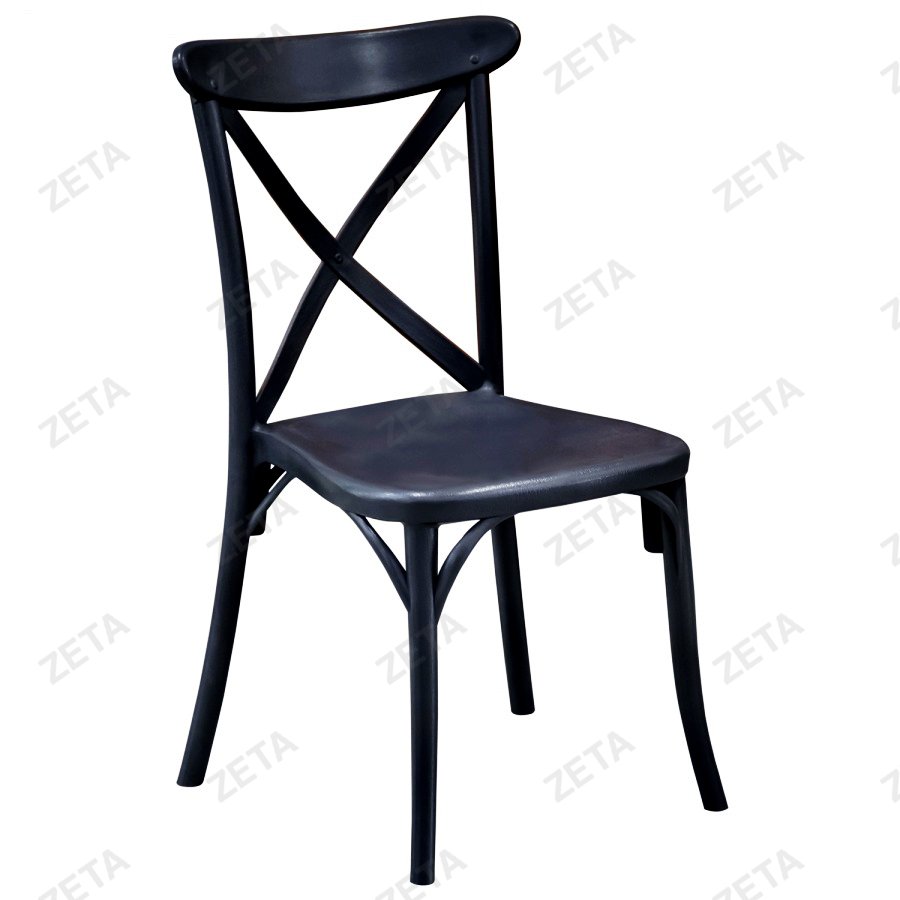 Стул пластиковый "Кантри" (чёрный)