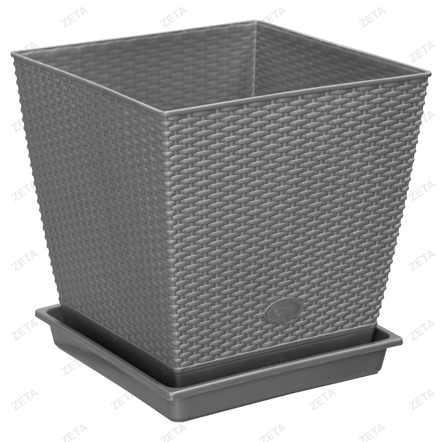 Горшок для цветов 40 л квадратный "Плетенка" (Уз-S)