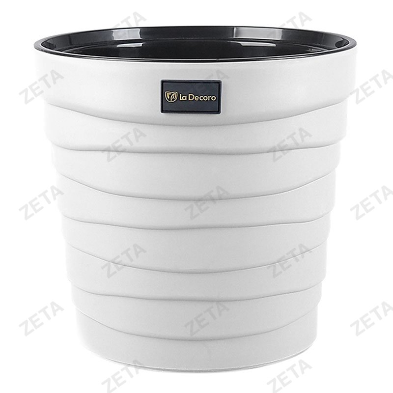 Кашпо "Бархан" 7,5 л. №КШ-4364 (белый) - изображение 1