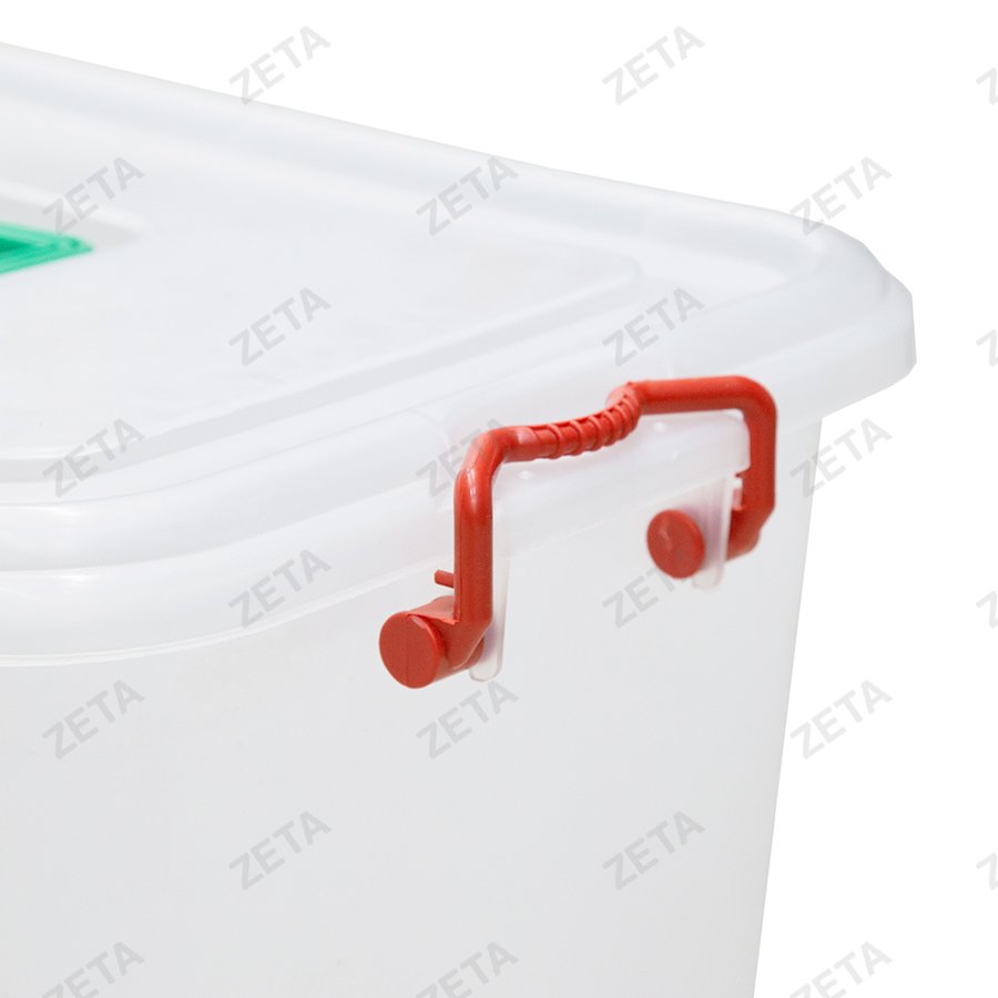 Контейнер пищевой прозрачный (27 л.) с крышкой