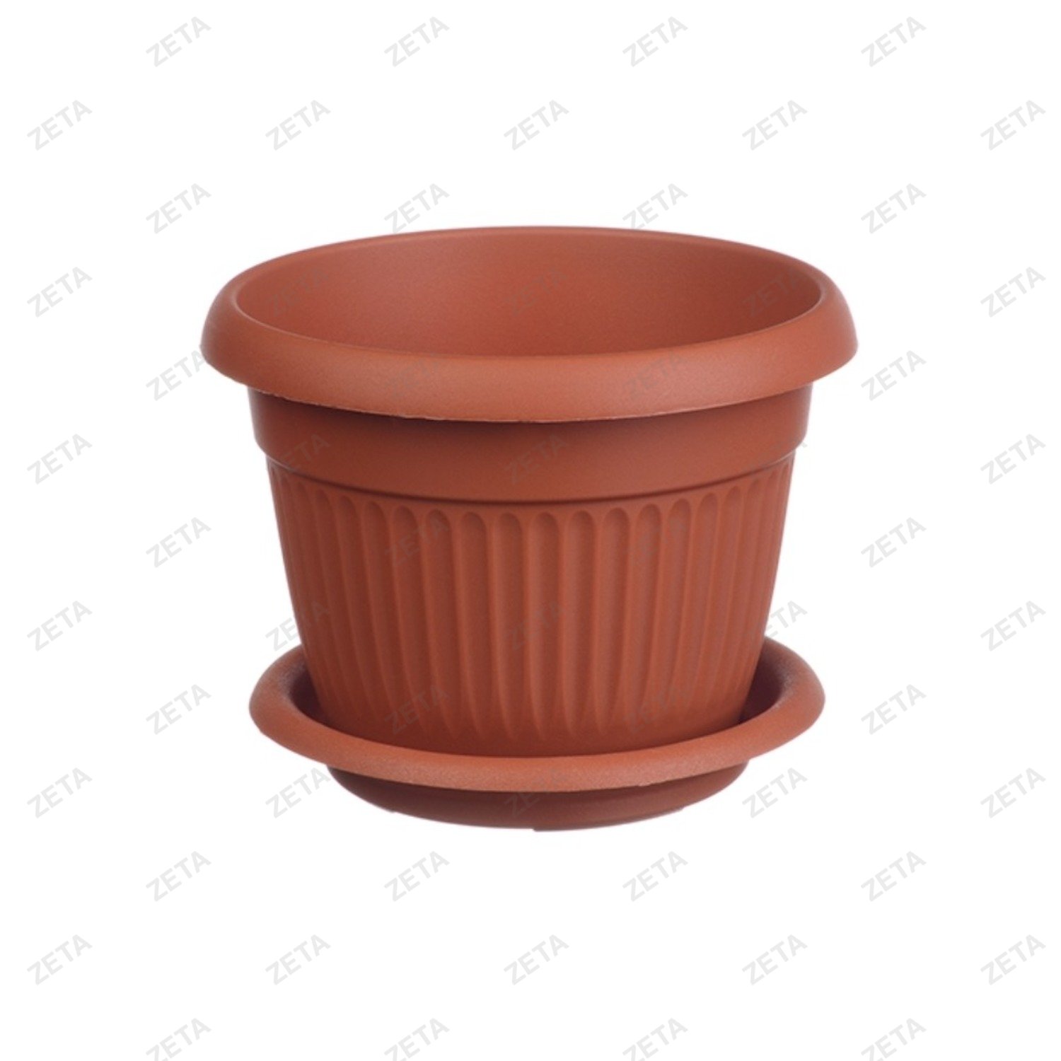 Кашпо 600 мл. с поддоном "Ливия" М 3009 - изображение 1