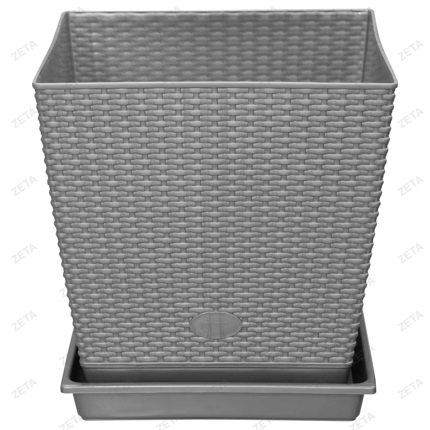 Горшок для цветов 40 л квадратный "Плетенка" (Уз-S)