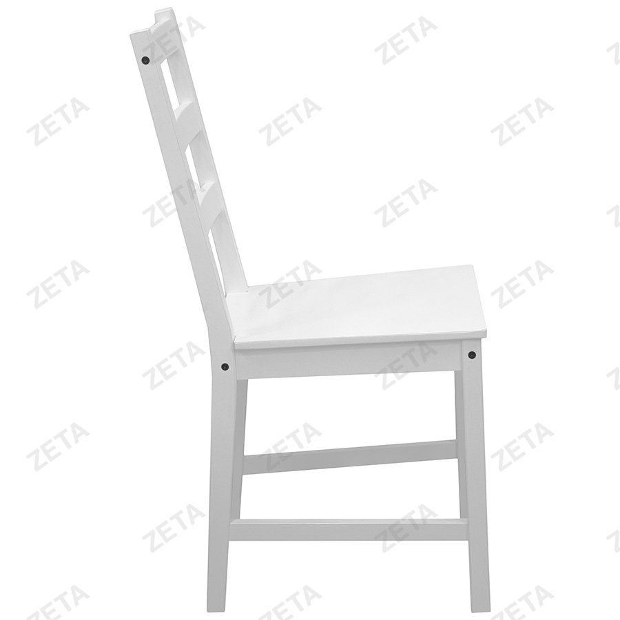 Столовый комплект от производителей IKEA: стол + 4 стула "Ladder Back" (белый) (ВИ)