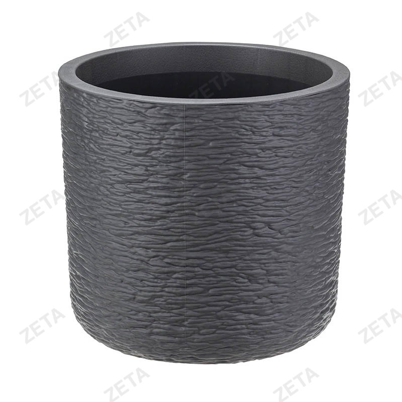 Кашпо 9,5 л. диаметр 280 мм. со вставкой "Сланец" №М3200 - изображение 2