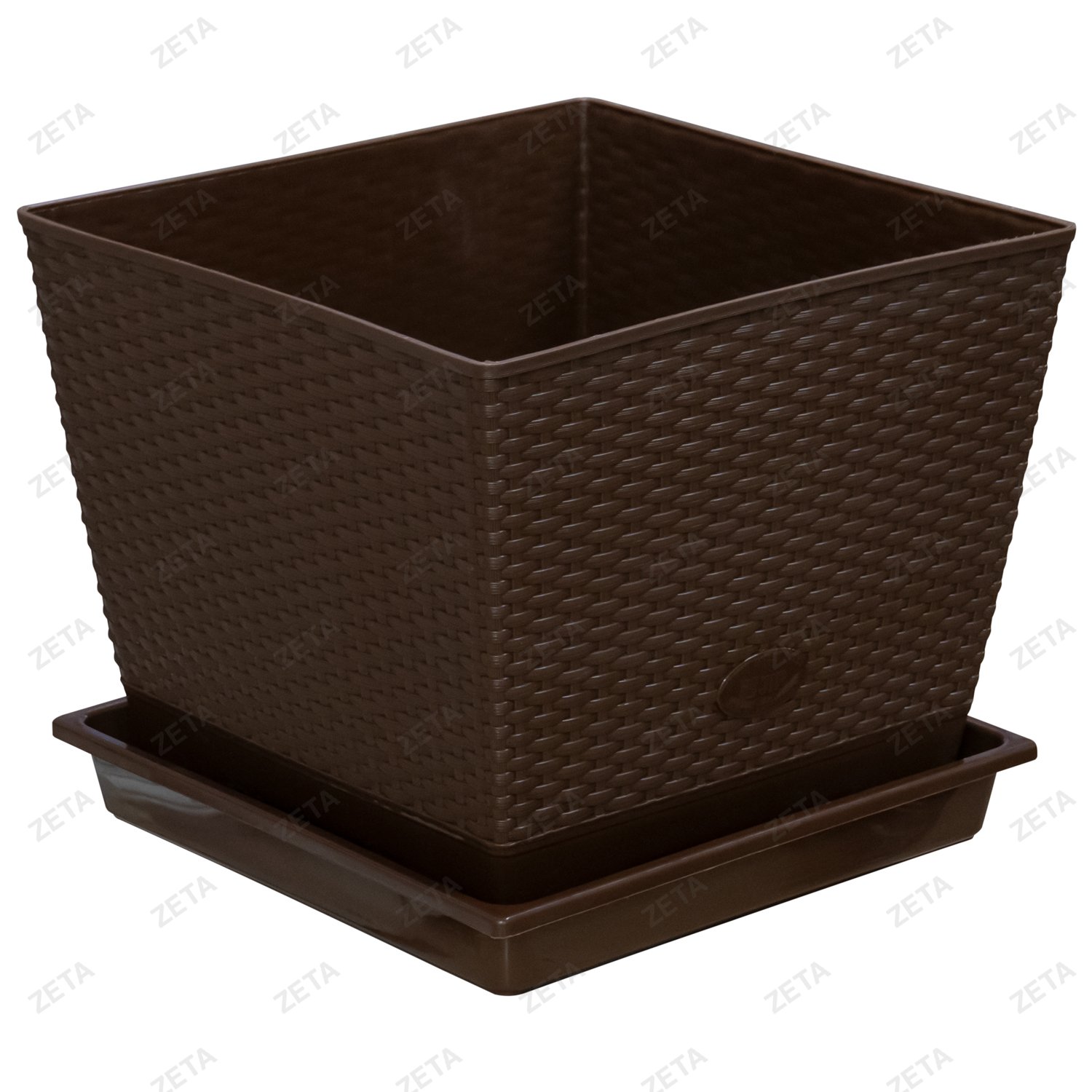Горшок для цветов 30 л квадратный "Плетенка" (Уз-S)
