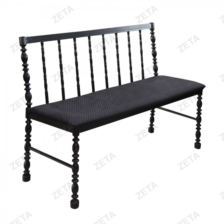 Скамья со спинкой (вальцованная труба)