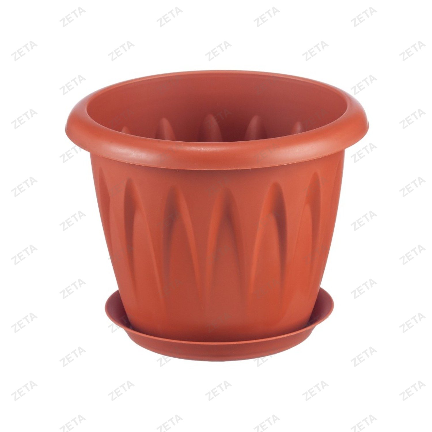 Кашпо 1 л. 140 мм. с поддоном "Алиция" М 3064 - изображение 1