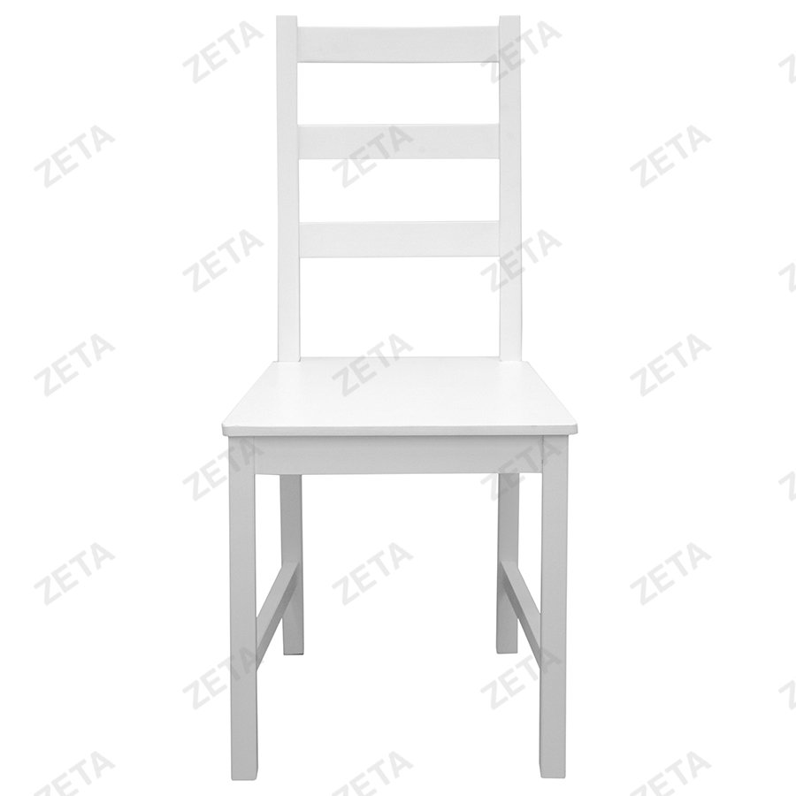 Столовый комплект от производителей IKEA: стол + 4 стула "Ladder Back" (белый) (ВИ)