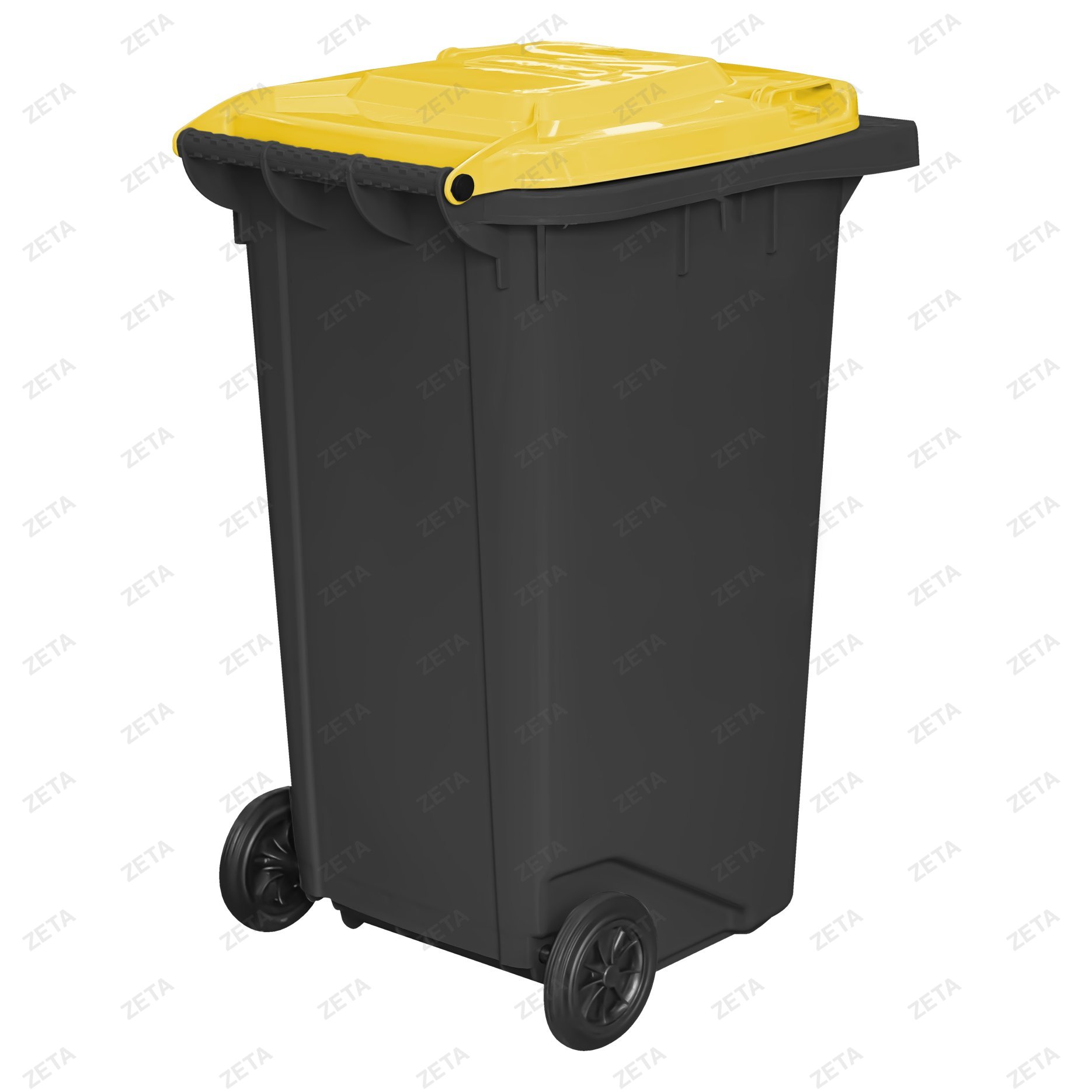 Бак мусорный 280 л. с крышкой, на колесах (комбинированный) - изображение 1