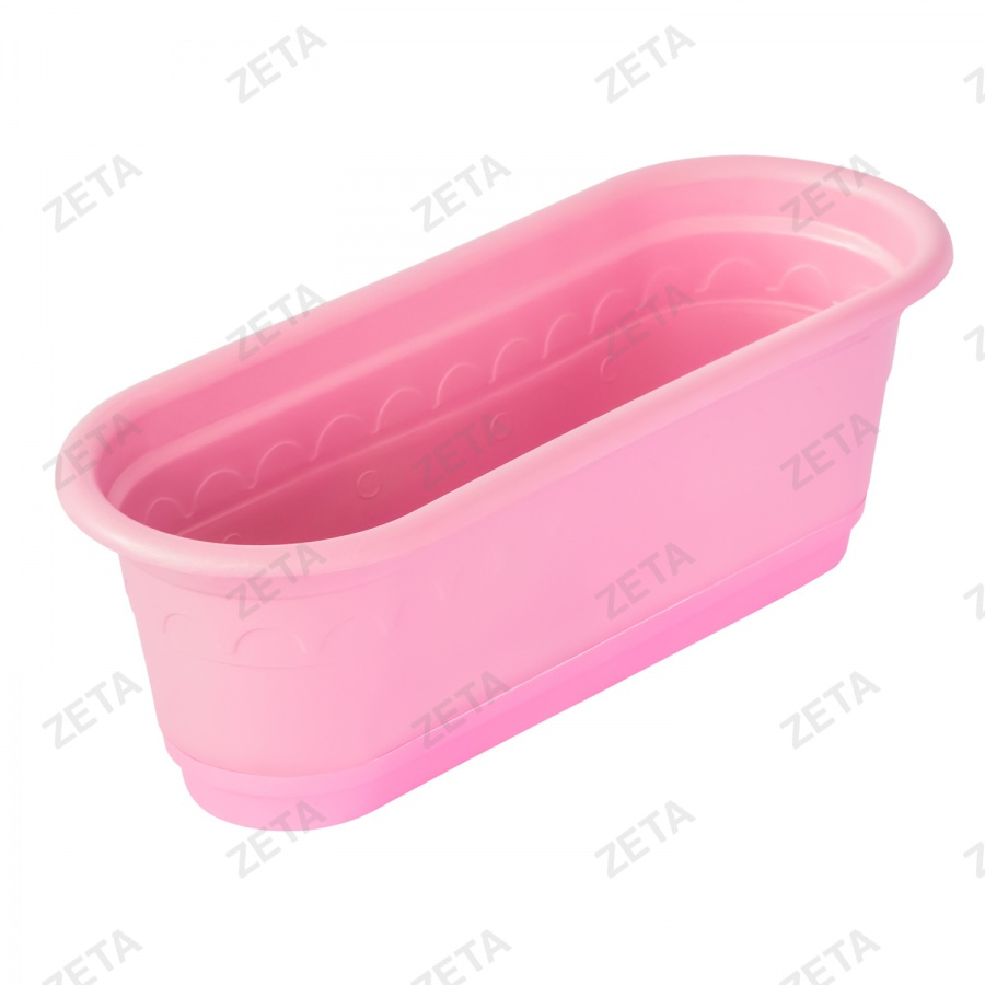 Горшок для цветов овальный с поддоном - изображение 1