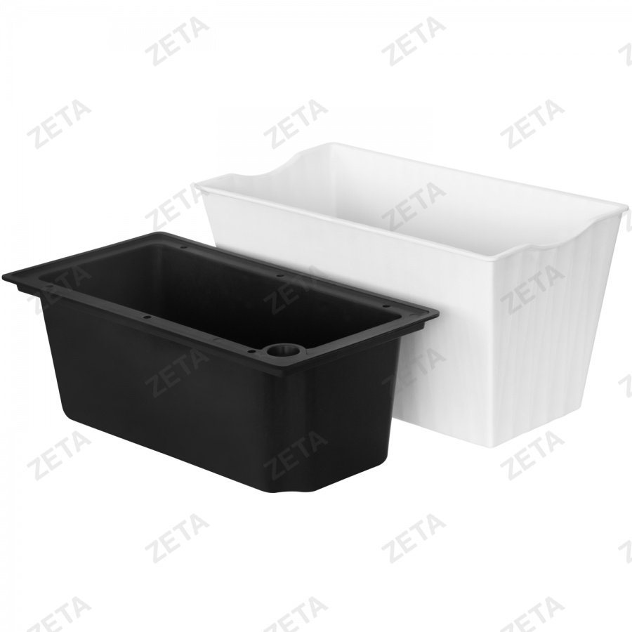 Кашпо для цветов "Блум" белое (малое)