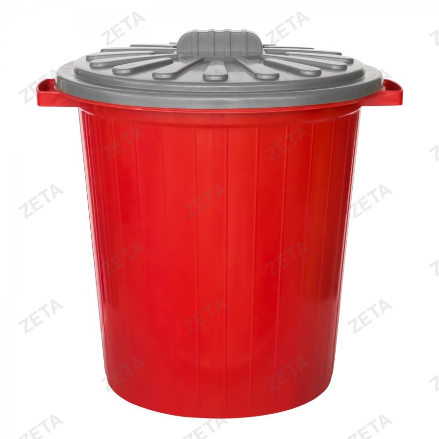 Бак мусорный 35 л с крышкой м/п цвет.