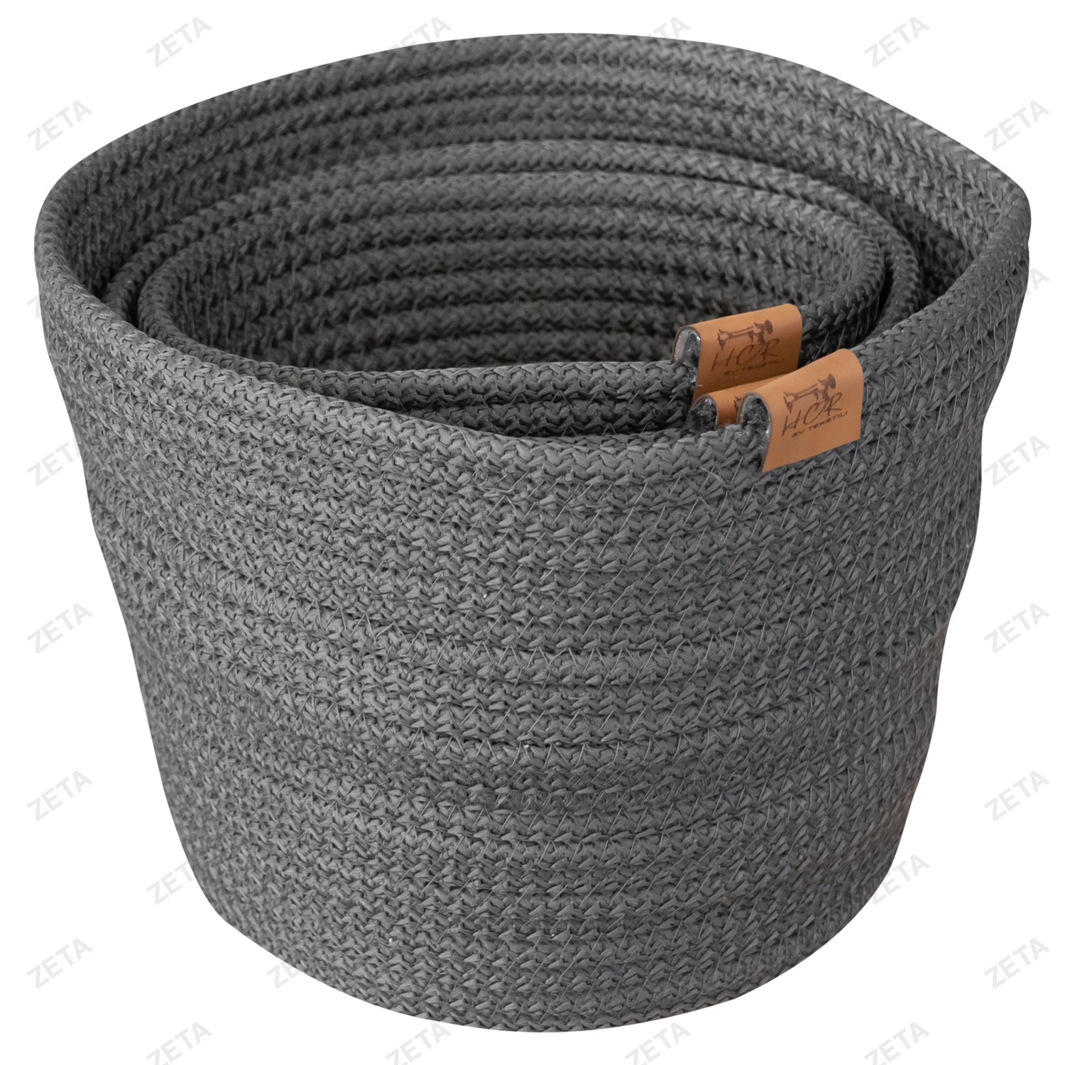 Набор декоративных вязаных вазонов 3 шт (Турция-Varol)