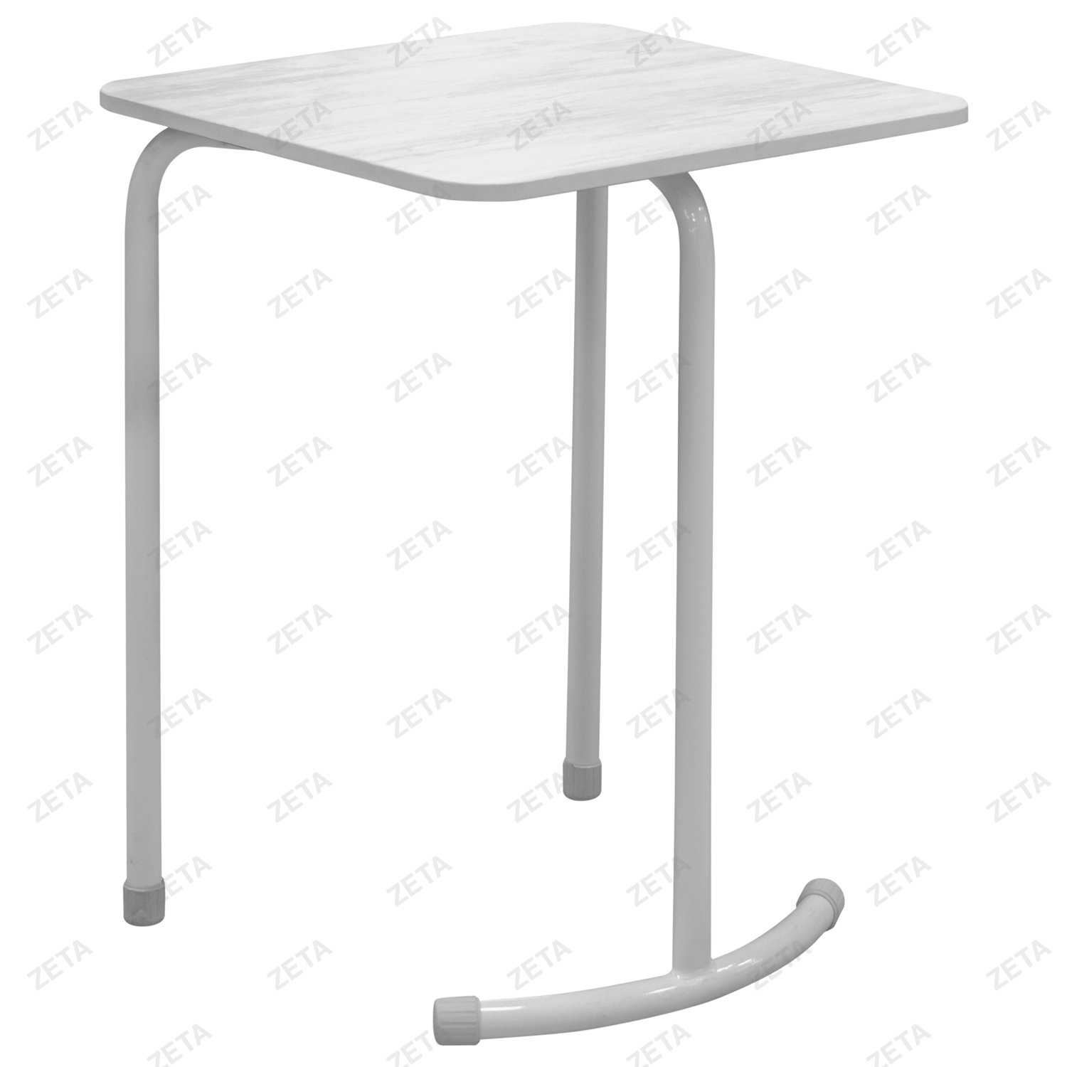 Парта школьная на 3-х ножках (1-местная с закруглённые углами) цвет Люкс - изображение 1