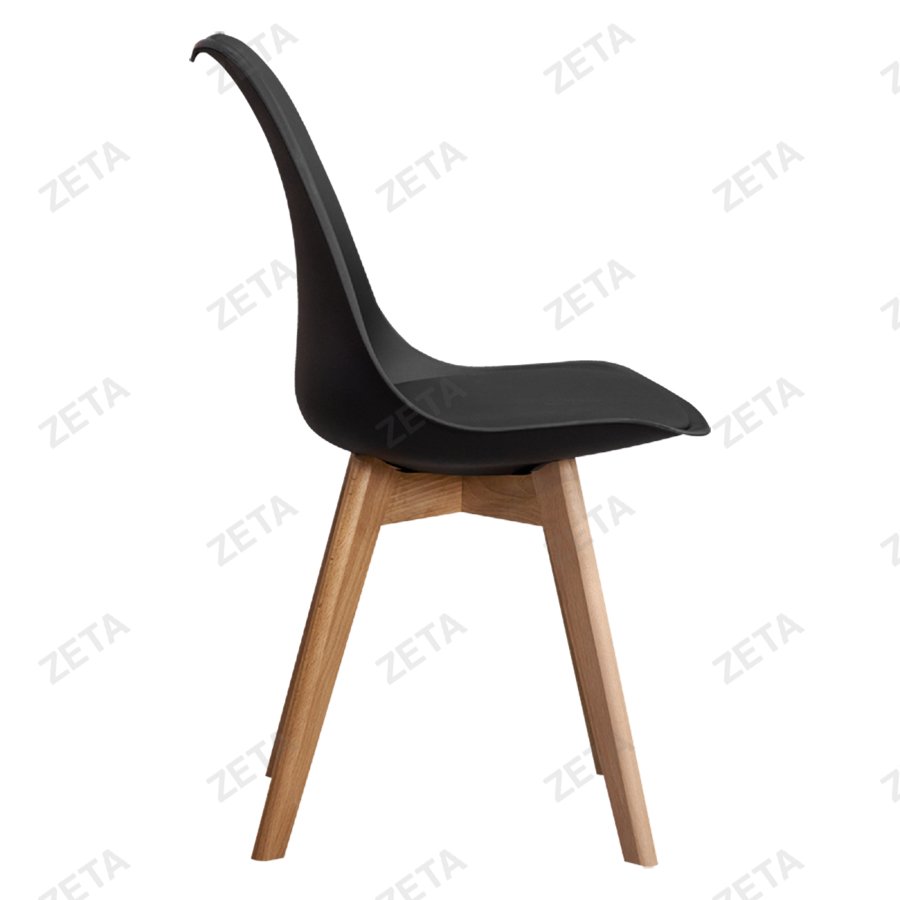 Стул пластиковый №C05 (чёрный) (ВИ)