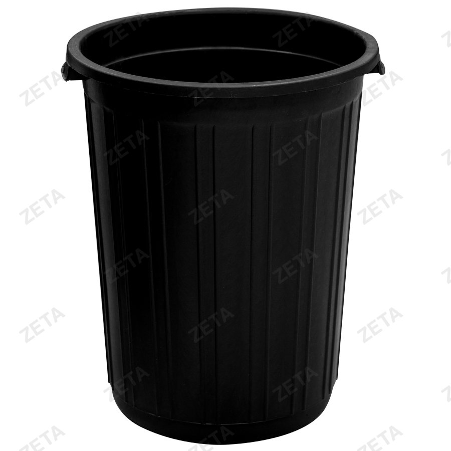 Бак мусорный 50 л. без крышки (чёрный) - изображение 1