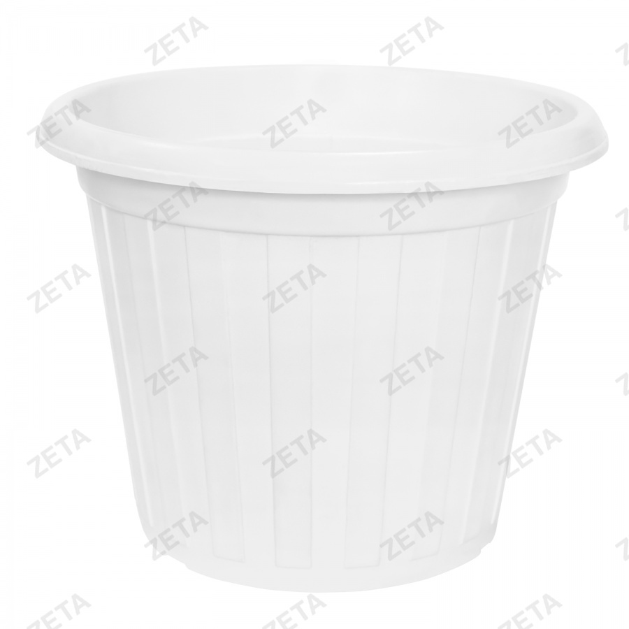 Горшок-кадка для цветов, белая (d310)