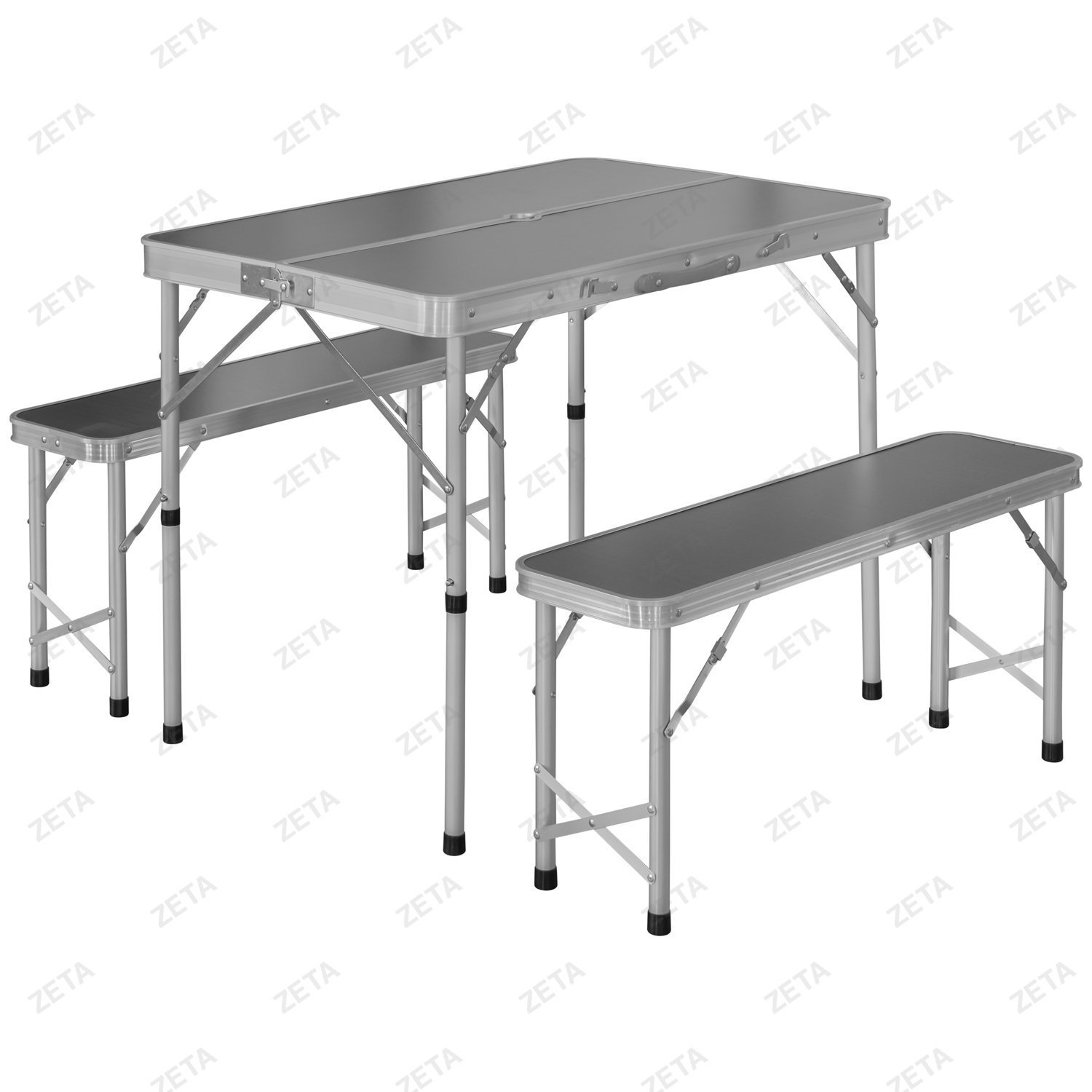 Набор складной:стол+2 скамьи №DC-T009 (ВИ)