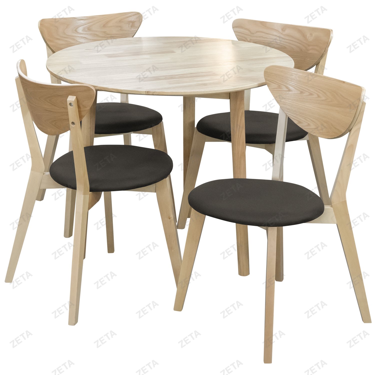 Столовый комплект №GB-ZJСС: стол + 4 стула (ВИ) - изображение 1