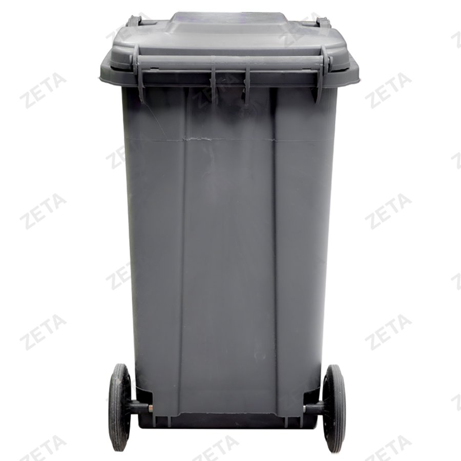 Мусорный бак с крышкой на колёсах, цветной (140 л.)