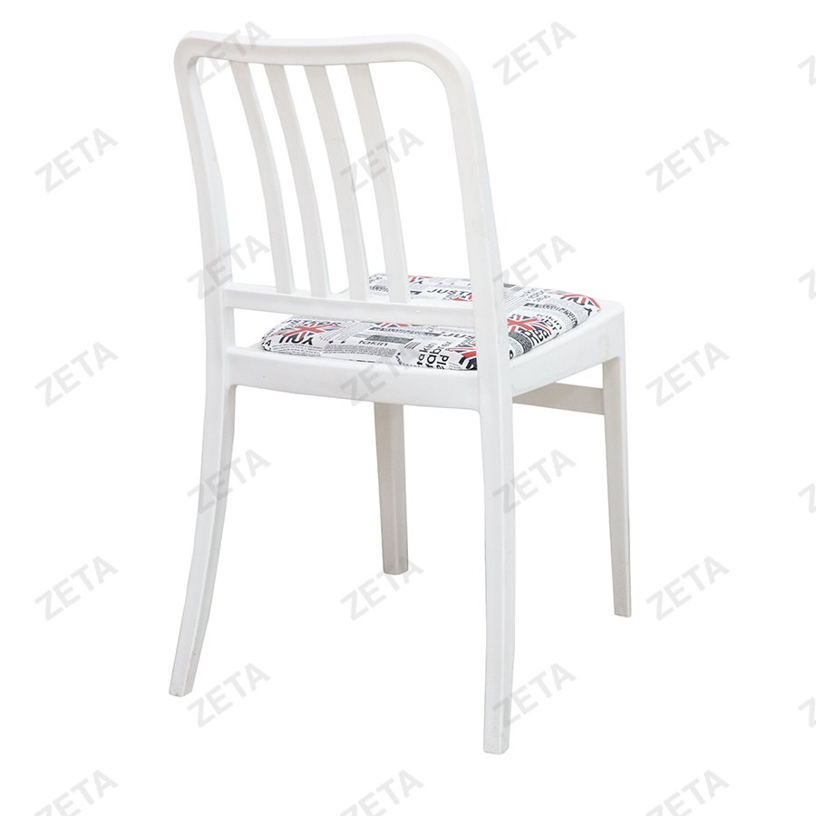 Стул пластиковый "Джеф" с мягким элементом (белый) - изображение 4