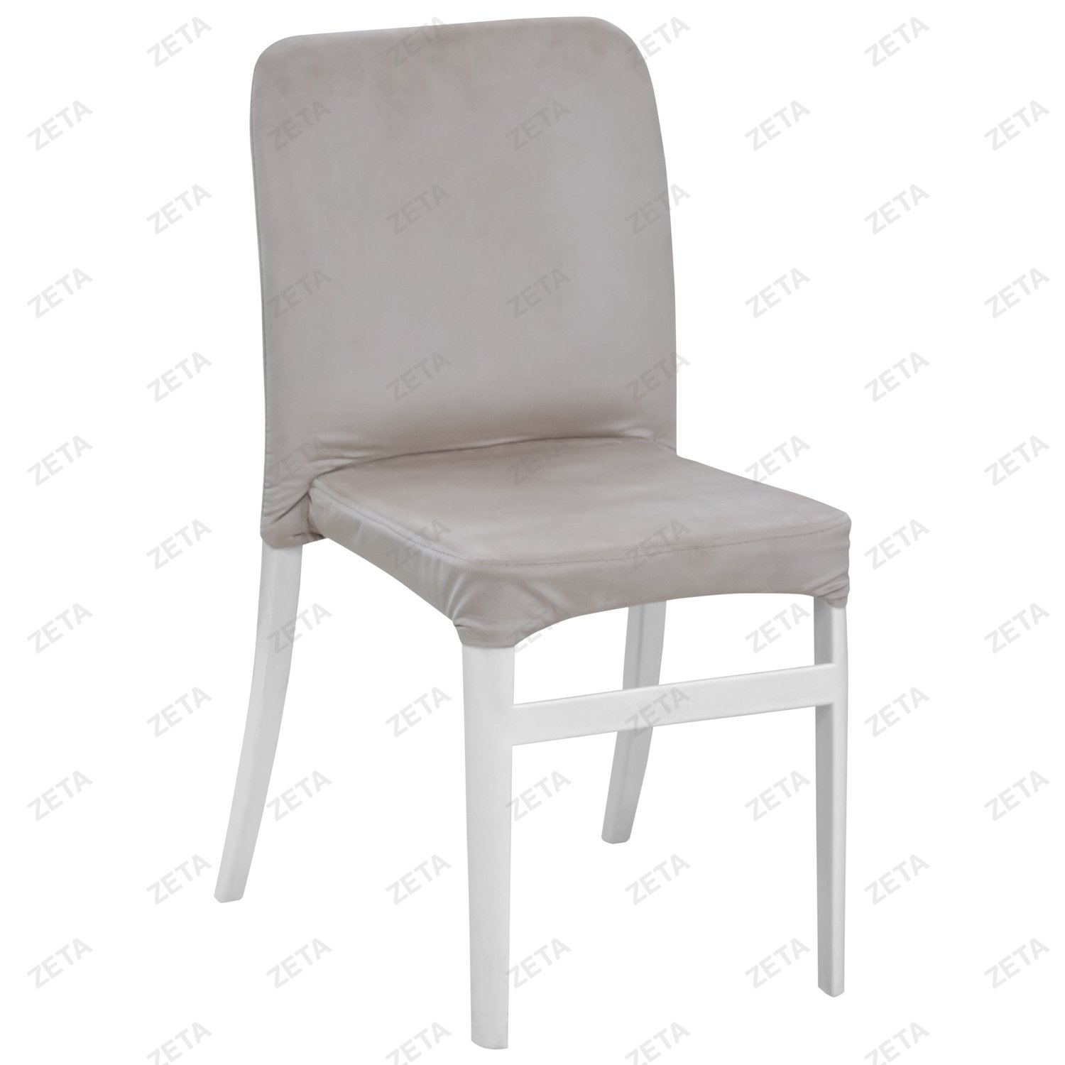 Стул пластиковый "Джеф" с чехлом (белый) - изображение 1