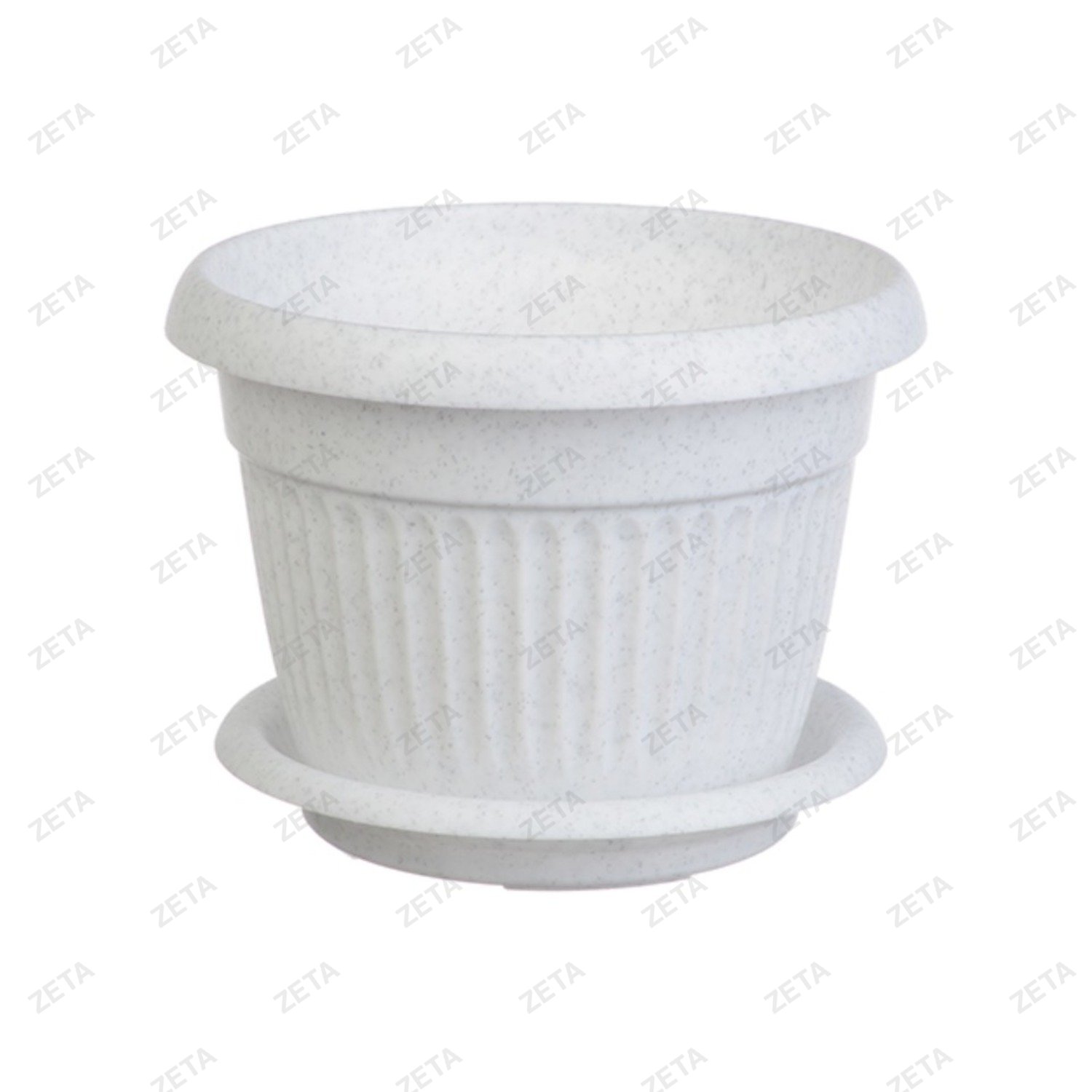 Кашпо 4,6 л. 240 мм. с поддоном "Ливия" М 3020 - изображение 1