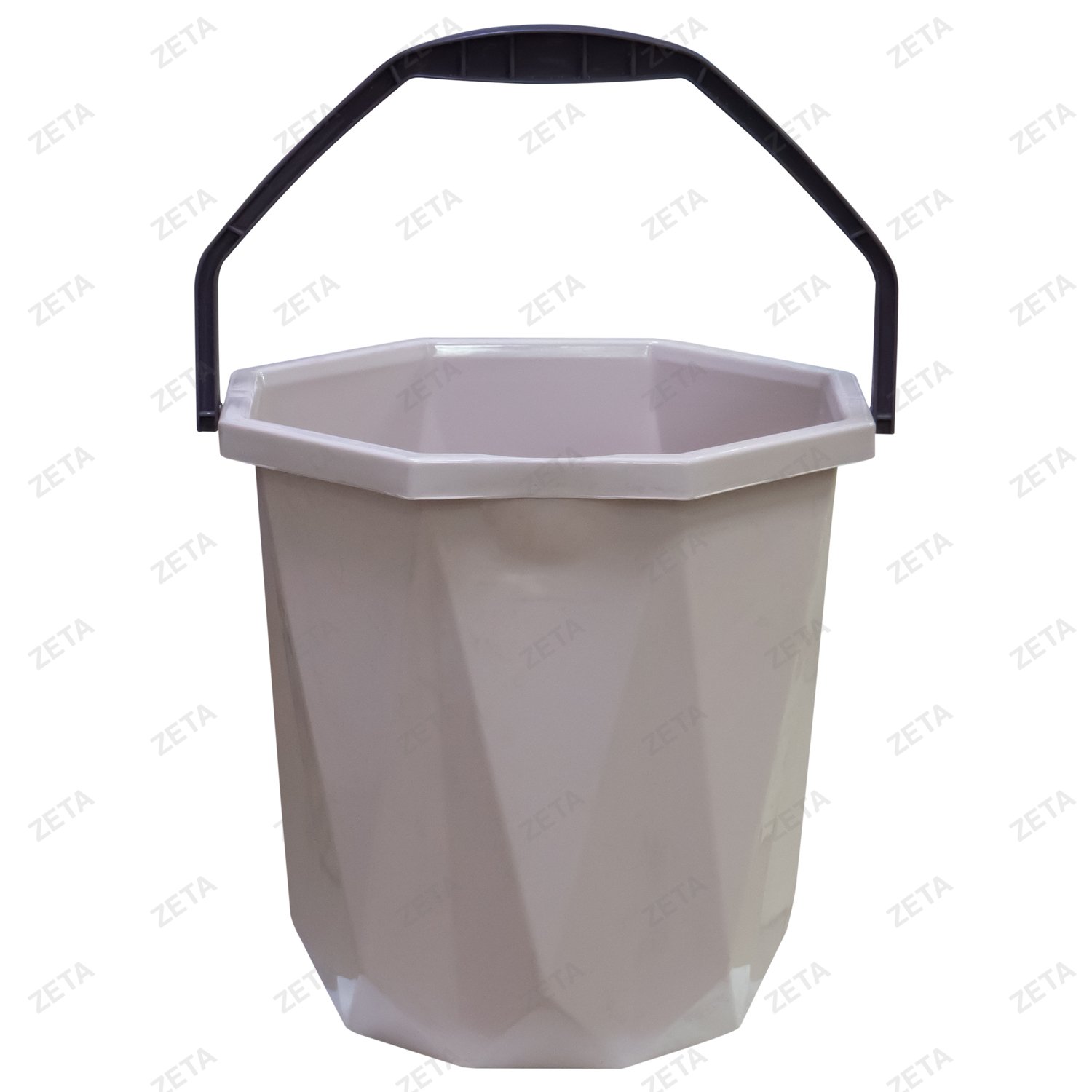 Ведро мусорное с крышкой и ручкой "Кристалл" (Е-Узб)