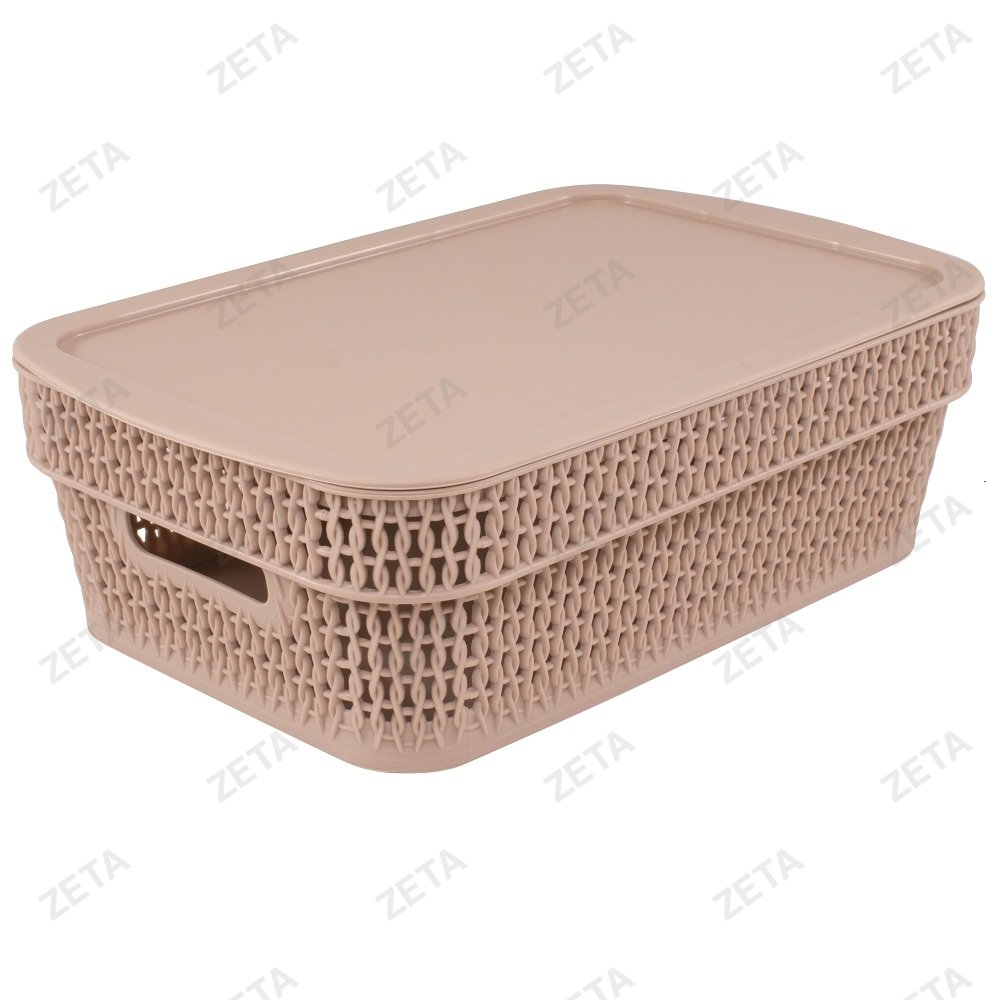 Корзина с крышкой 3 л. прямоугольная Ajur