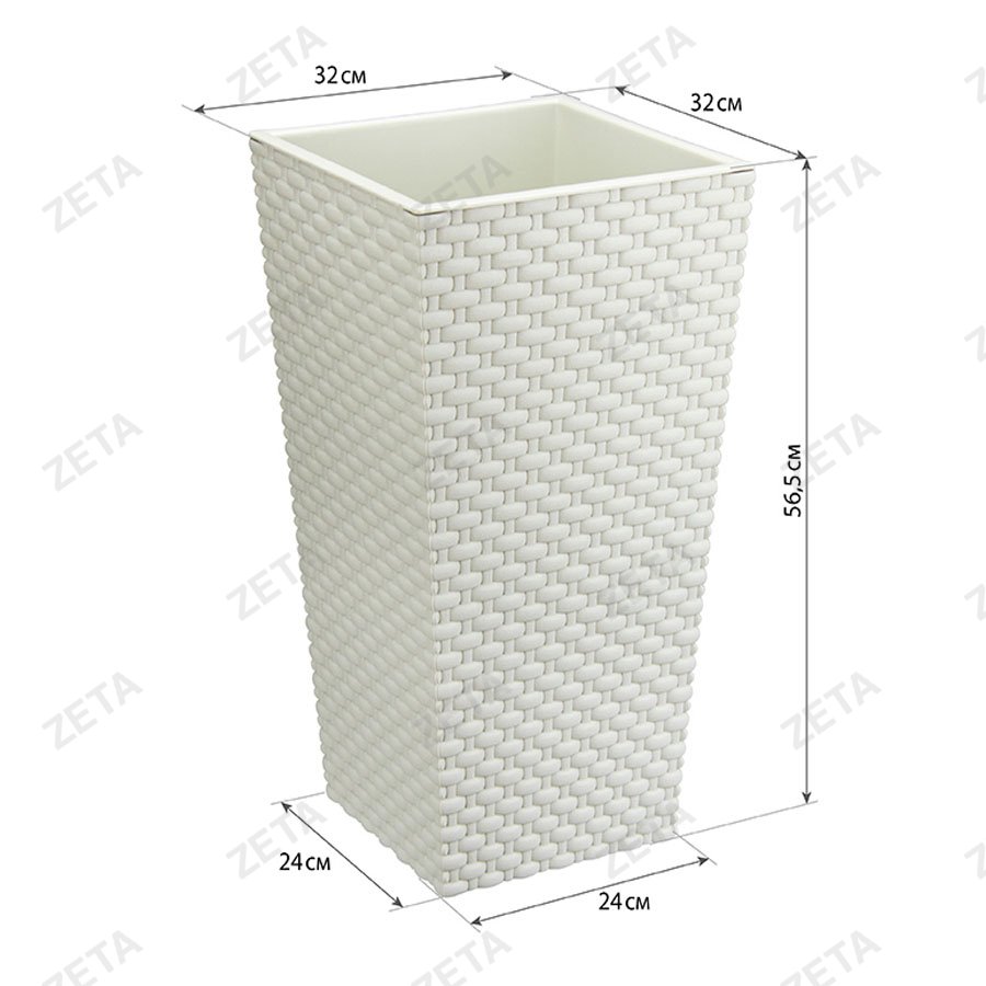 Кашпо 320*320*565 мм. "Ротанг" №М 3084