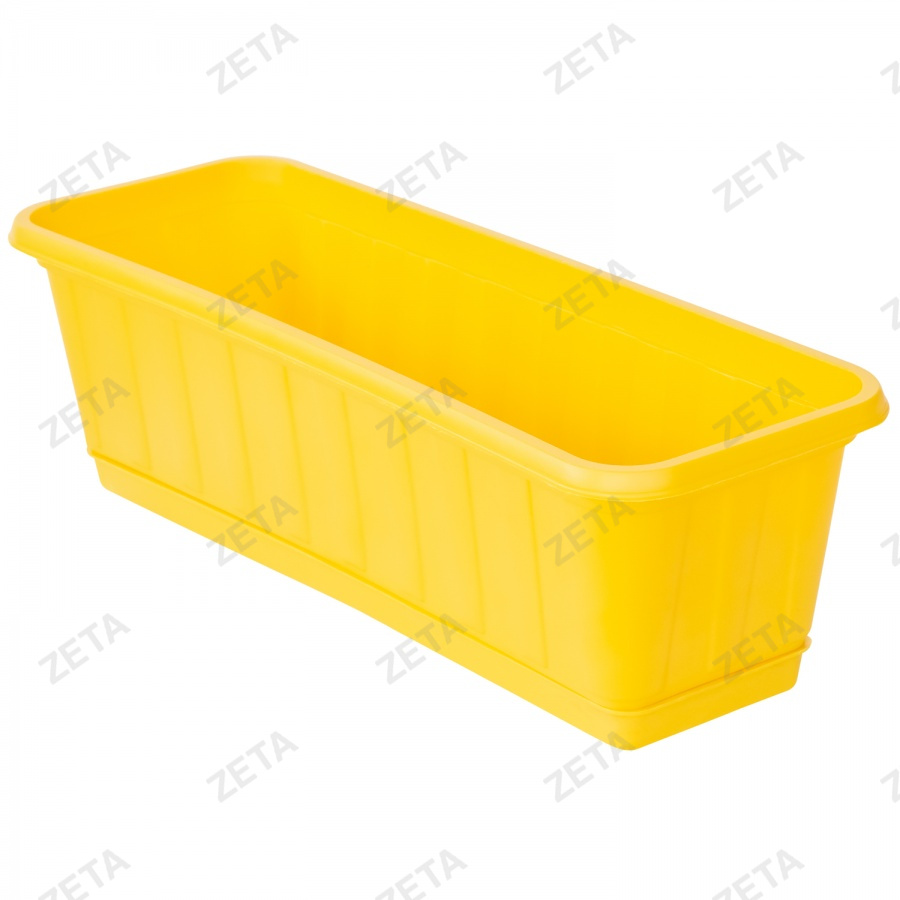 Горшок прямоугольный, с поддоном (53 см) - изображение 1