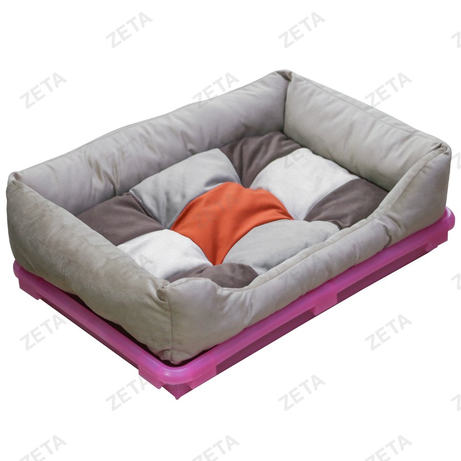 Лежак для животных с поддоном "Флокс" цветной