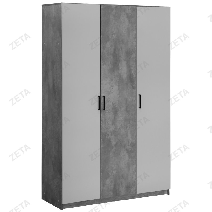 Шкаф "ШК 12" №00-00115455 (цемент светлый/белый) (РФ) - изображение 1