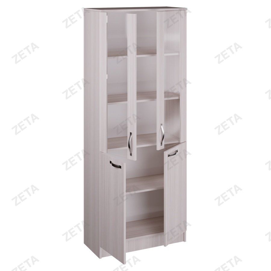 Стеллаж полузакрытый "КУЛ-124" (со стеклом)