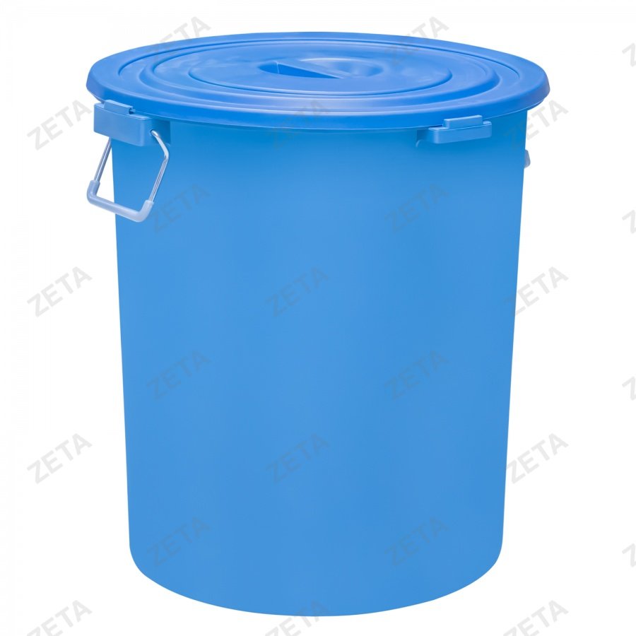 Мусорный бак с крышкой, цветной (90 л.) - изображение 1