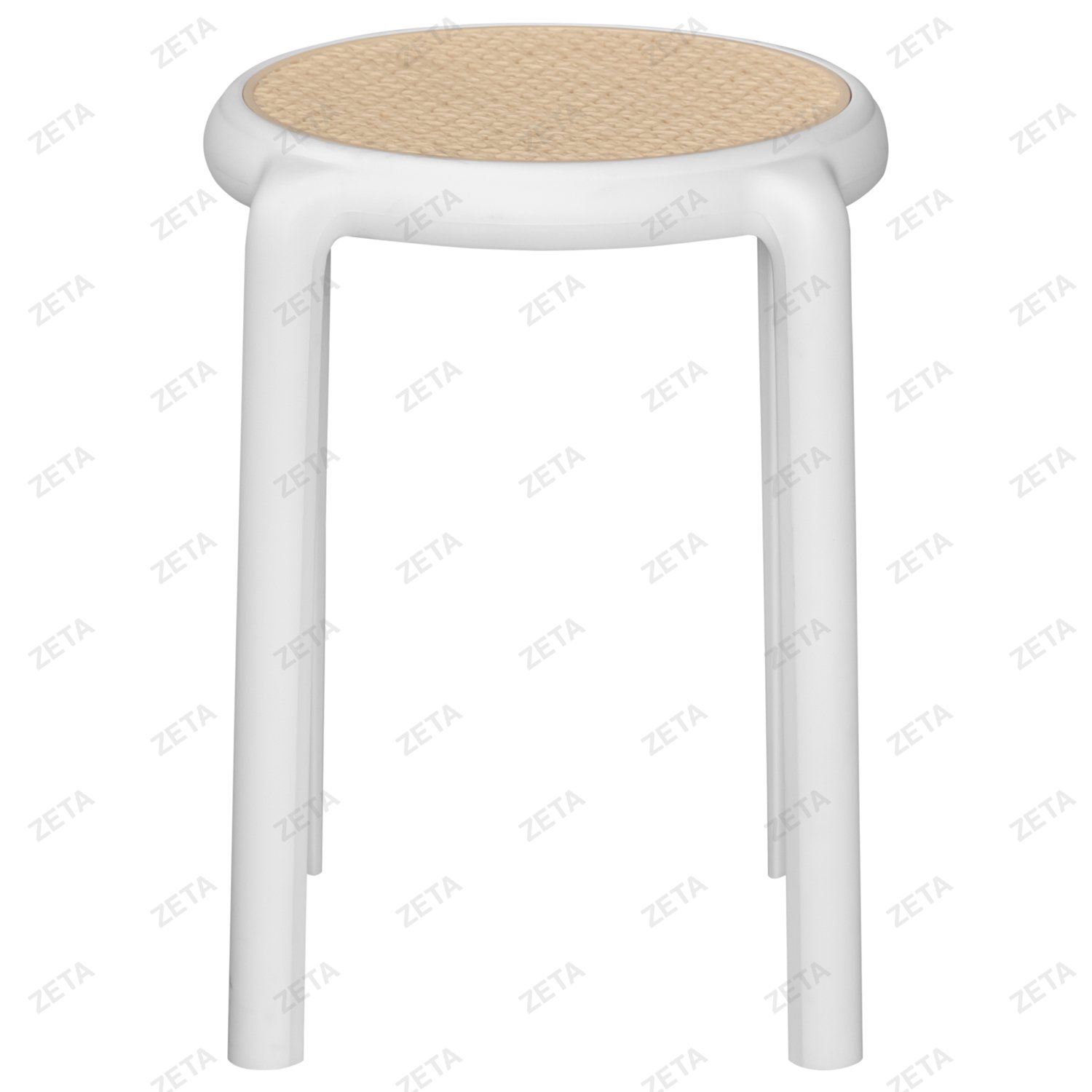 Табурет №NFT-W-03 (белый) (ВИ)