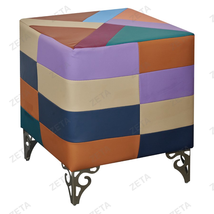 Пуфик "45*45" (пэчворк) - изображение 1