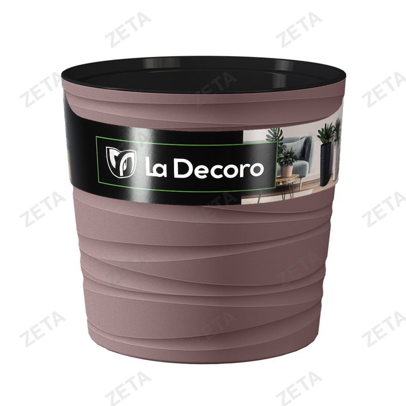 Кашпо "Модерн Мини" 8 л, высота 250 мм №КШ-4000 (пыльная роза) - изображение 1