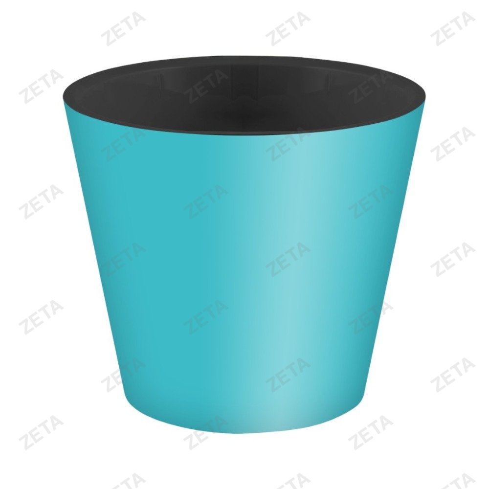 Горшок для цветов диаметром 230 мм., 5 л. с дренажной вставкой с декором "Rosemary" - изображение 1