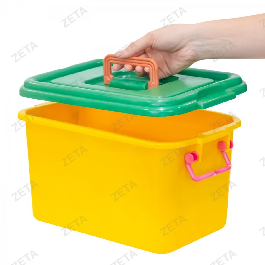 Контейнер с крышкой, цветной (10 л.)