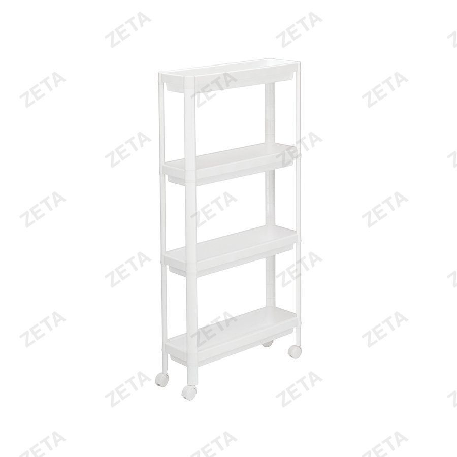 Этажерка узкая на колесах 4 секции - изображение 1