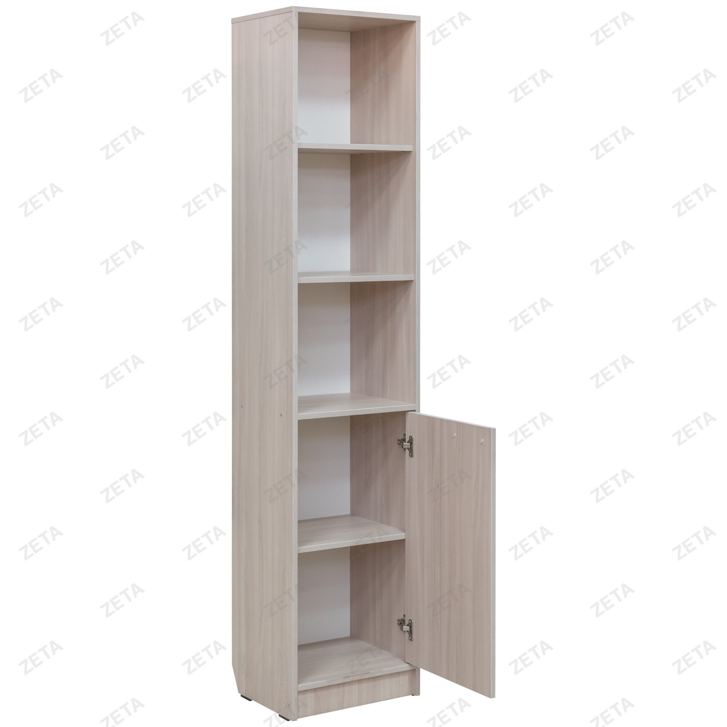 Стеллаж узкий полузакрытый КУЛ-121 (ясень шимо светлый) (ТП)