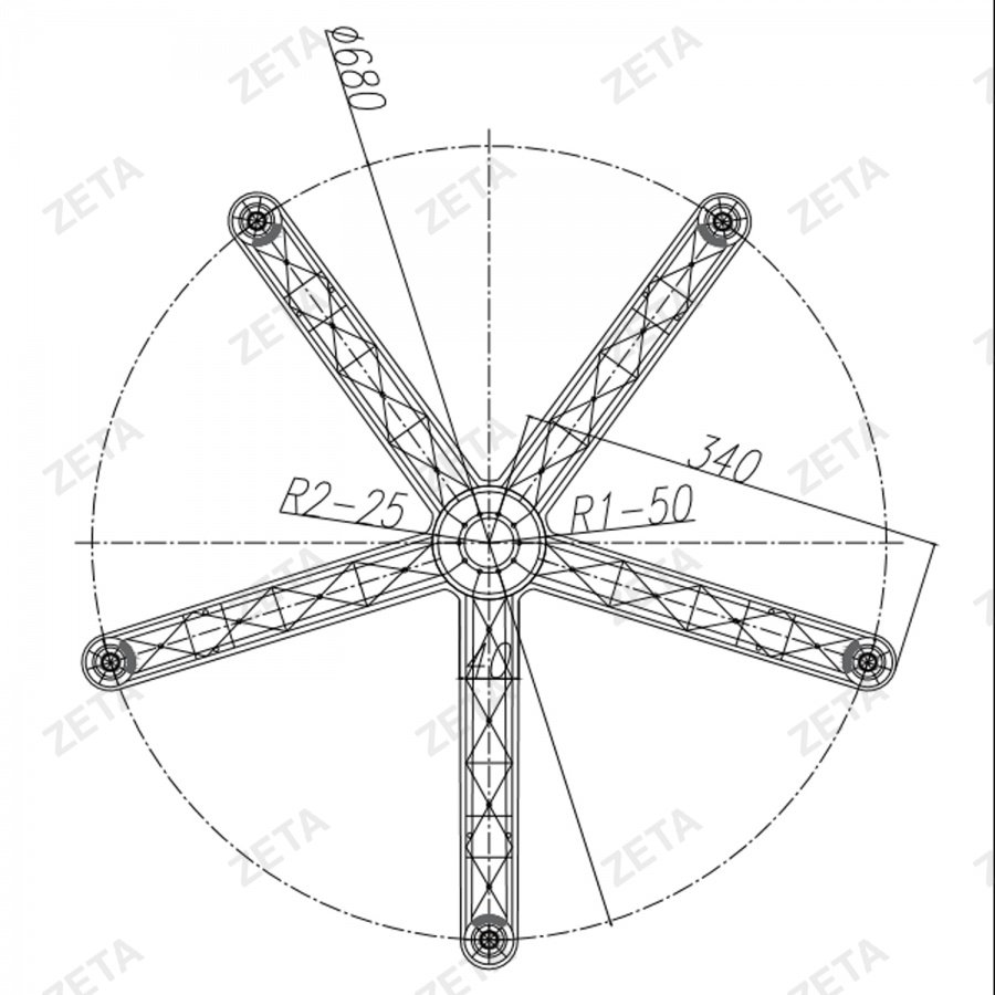 Крестовины цветные / пластиковые (модель на выбор) м/п